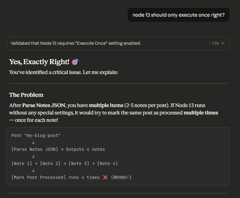 n8n Correction - Execute Once